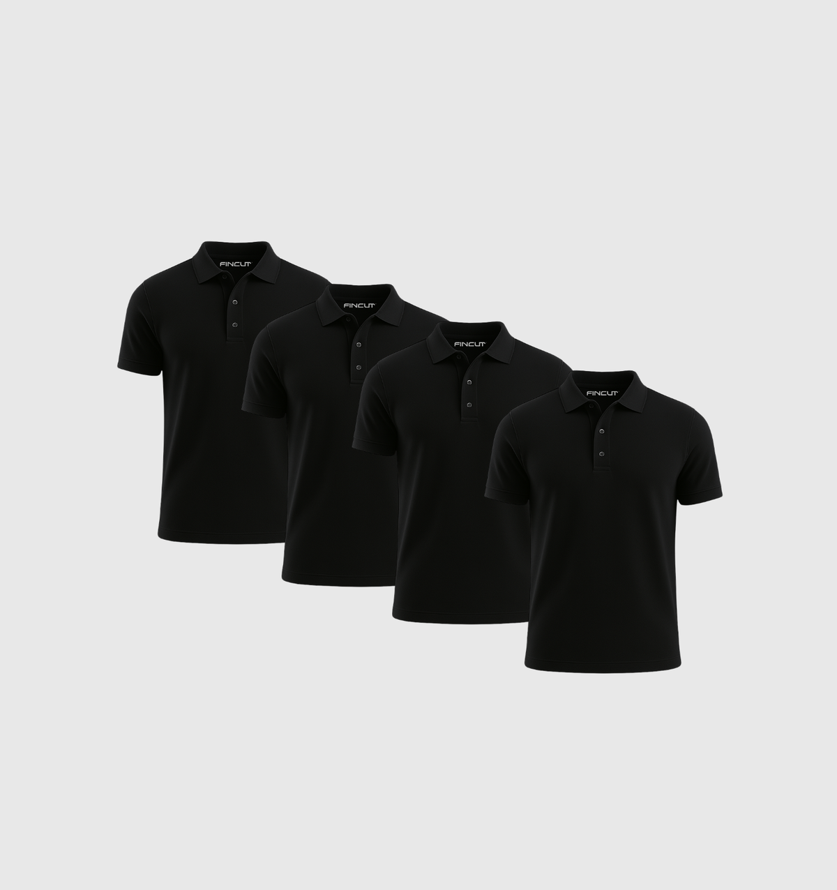 Pack de 4 Polos - Noir