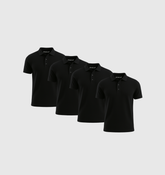 Pack de 4 Polos - Noir
