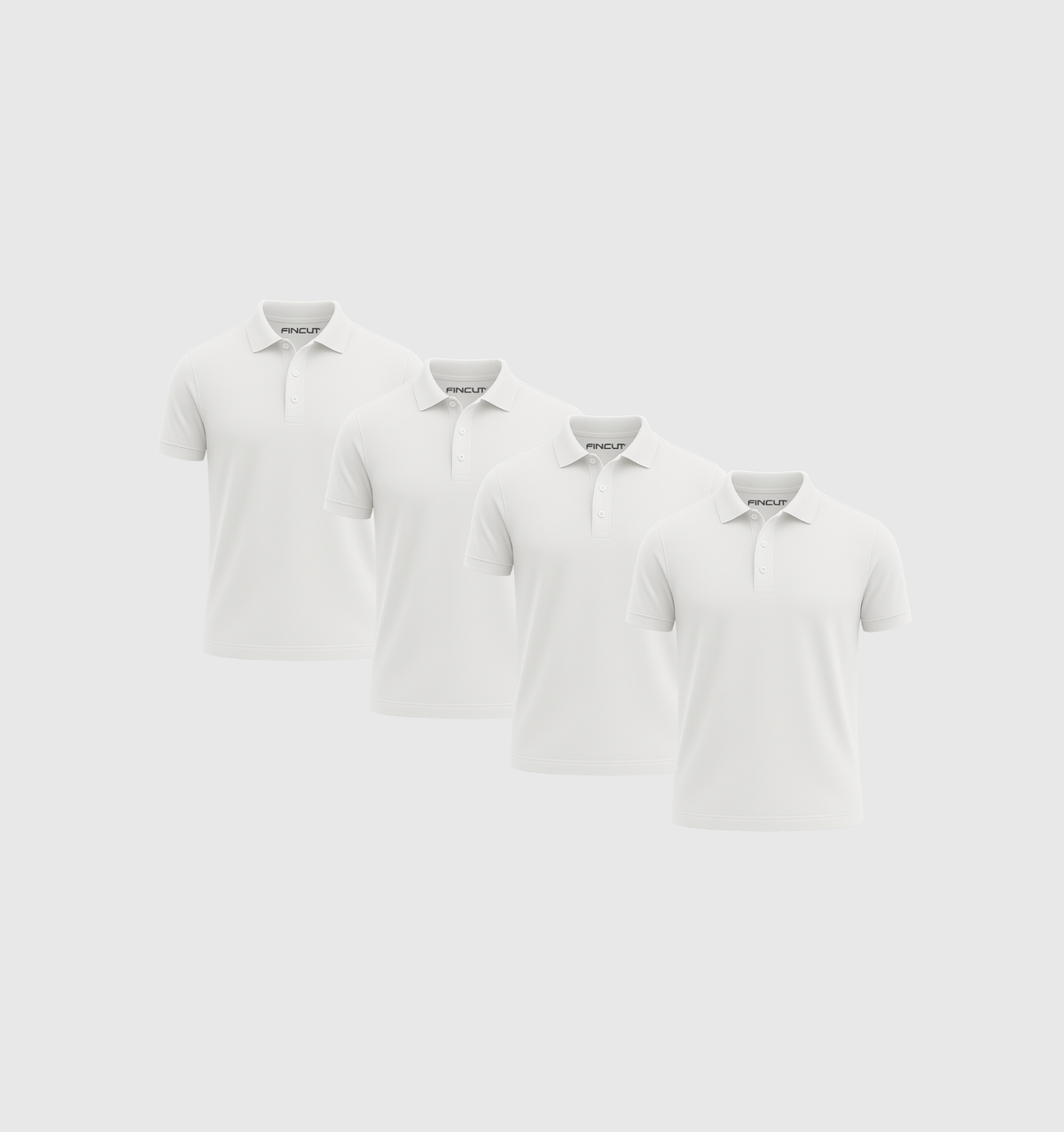 Pack de 4 Polos - Blanc
