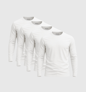 Pack de 4 Manches Longues - Blanc