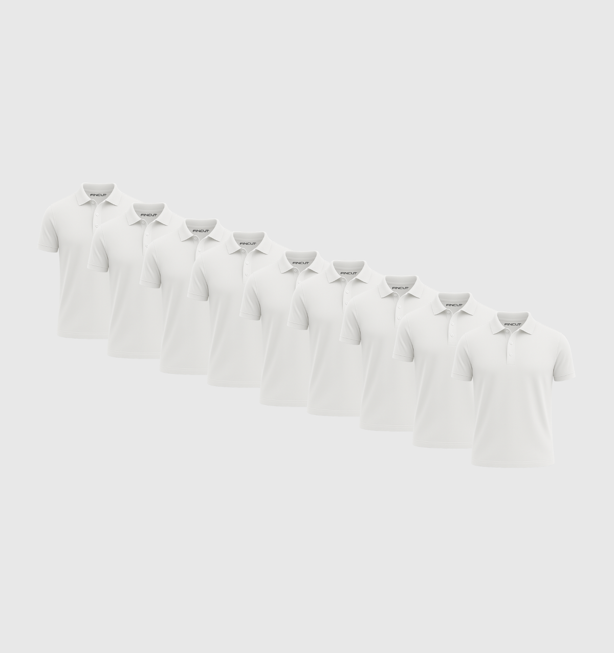 Pack de 9 Polos - Blanc