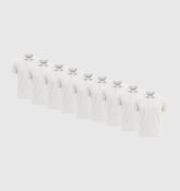 Pack de 9 Polos - Blanc