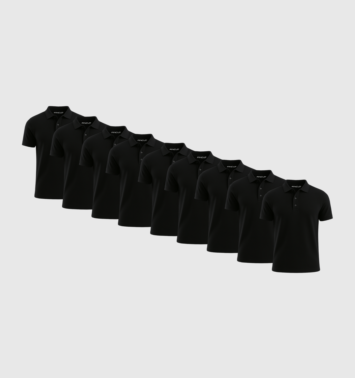 Pack de 9 Polos - Noir