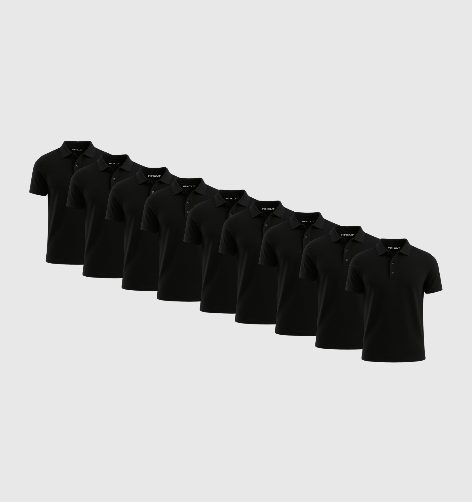 Pack de 9 Polos - Noir