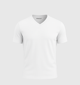 Le Tee-shirt Col V - Blanc