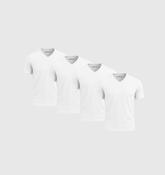 Pack de 4 Col V - Blanc