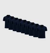 Pack de 9 Polos - Bleu marine