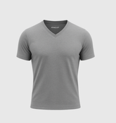 Le Tee-shirt Col V - Gris