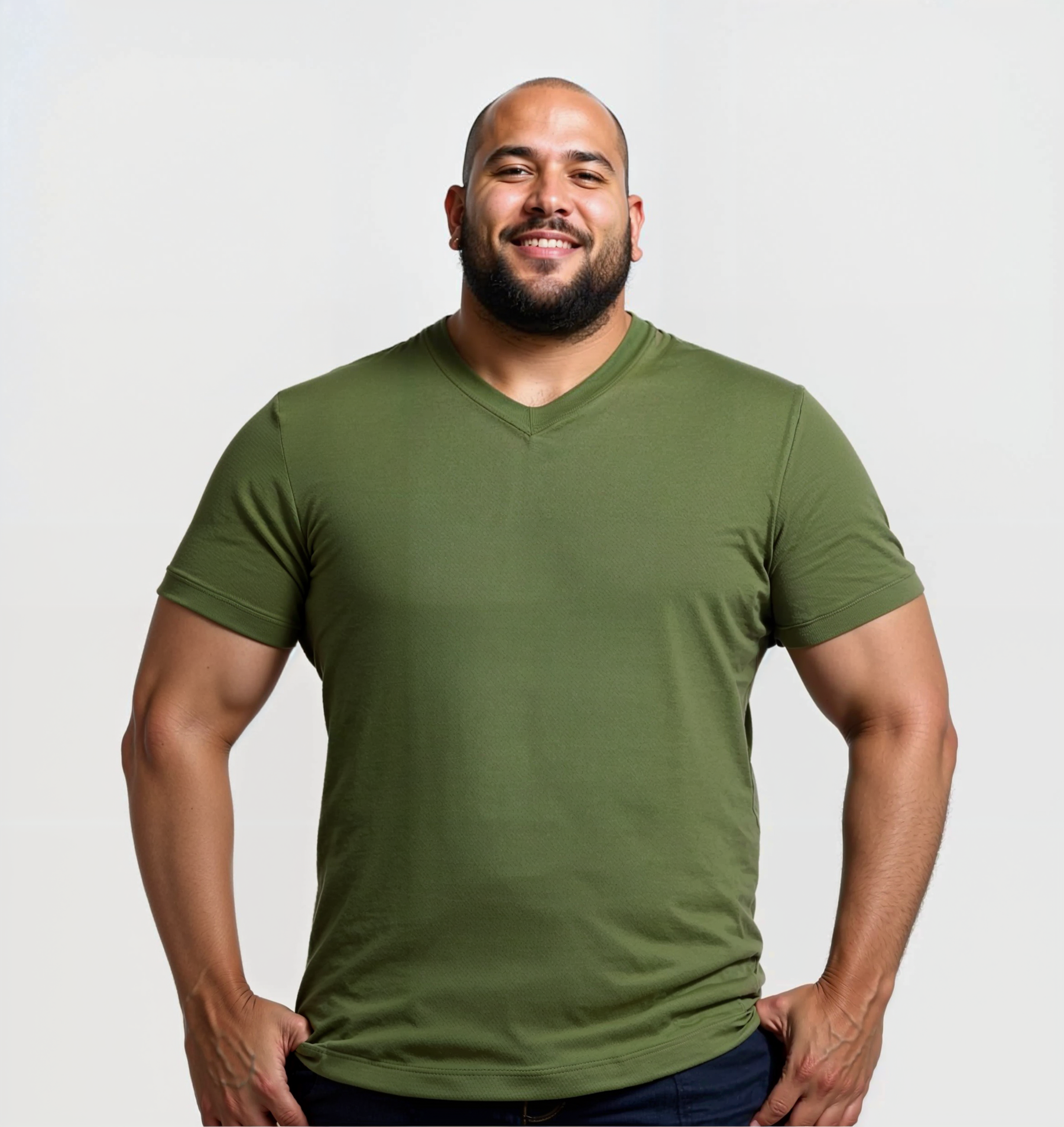 Pack de 6 Col V - Kaki