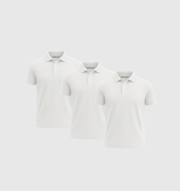 Pack de 3 Polos - Blanc